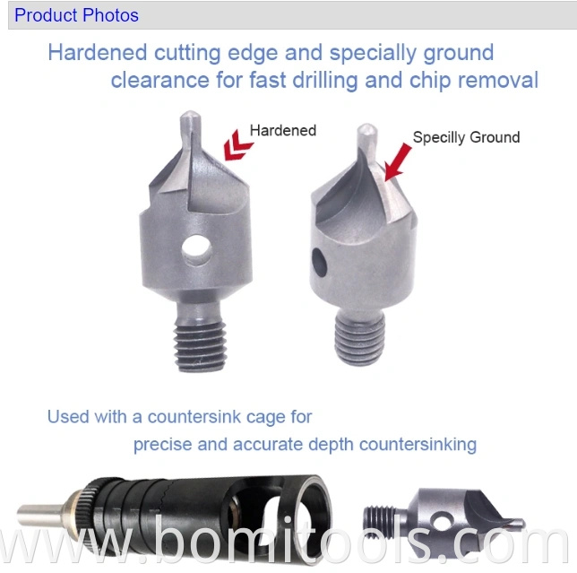 hss thread shank micro stop countersink 